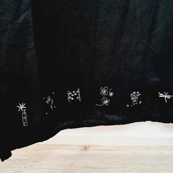 Uniform John Paul Richard Sandwashed Linen Dress Long Maxi Black Sleeveless Size - Picture 4 of 14